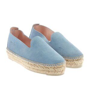 MANEBI Denim Double Sole Platform Espadrilles